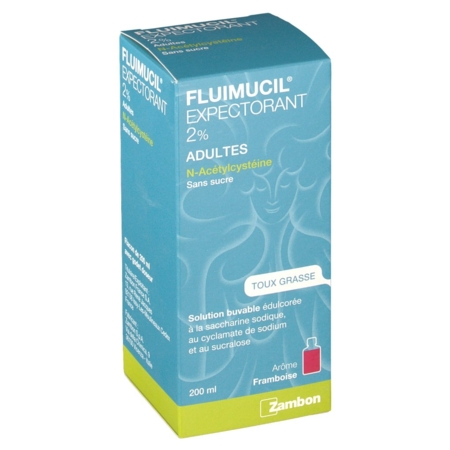 Fluimucil 2 % adultes, flacon de 200 ml de solution buvable