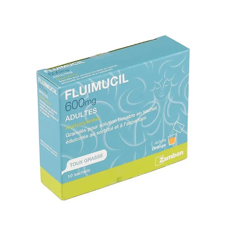Fluimucil 600 mg, 10 sachets