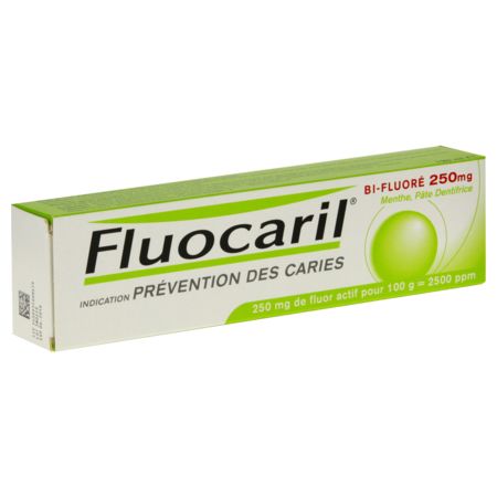 Fluocaril 250mg pate dentifrice menthe, 125 ml