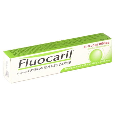 Fluocaril 250mg pate dentifrice menthe, 75 ml