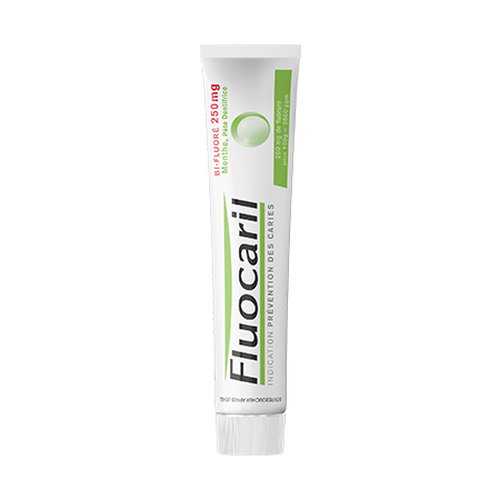 Dentifrice fluocaril bifluoré menthe 250 mg, tube de 125 ml
