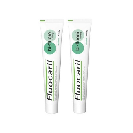 Fluocaril dentifrice bifluoré menthe, 2 tubes de 125 ml