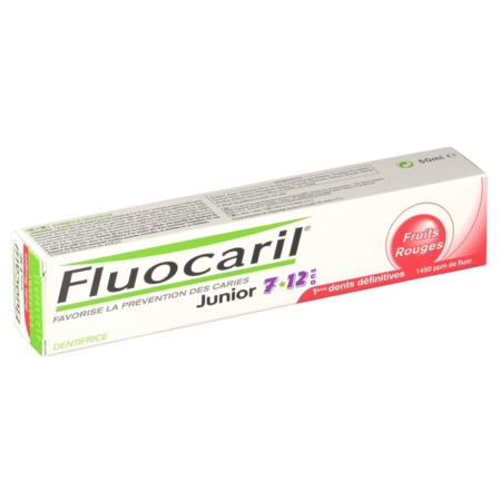 Fluocaril junior gel dentif 7/12ans fruits rouges, 50 ml