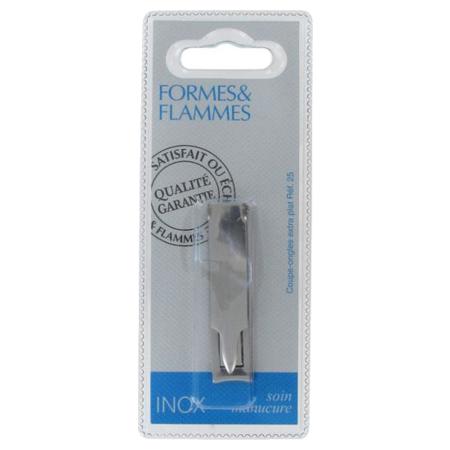 Forme flamme coupe ongles extra plat inox ref25