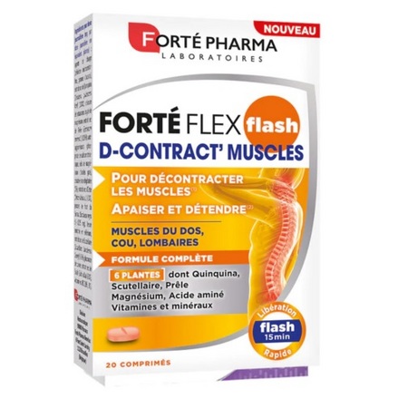 Forté Pharma Forté Flex Flash D-Contract Muscles, 20 comprimés