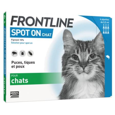 Frontline chat spot-on - 4 pipettes de 0.5ml