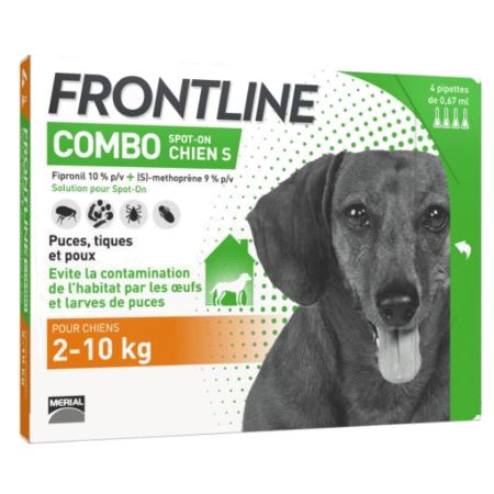 Frontline combo chiens anti-puces et tiques - 6 pipettes