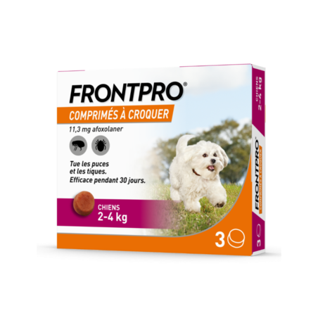 Frontpro Chiens 2-4kg, 3 comprimés à croquer