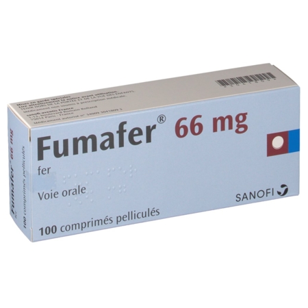 Fumafer 66 mg, 100 comprimés pelliculés