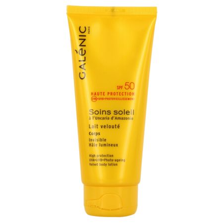 Galénic lait velouté spf50 corps - peaux claires - tube 100 ml