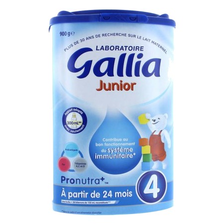 Prix de Gallia lait gallia junior 4 à partir de 24 mois 900g, avis, conseils