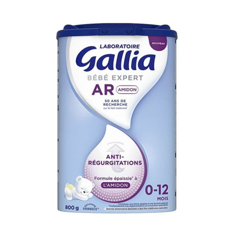 Gallia Bébé Expert AR Amidon 0-12 Mois Anti-Régurgitations, 800 g