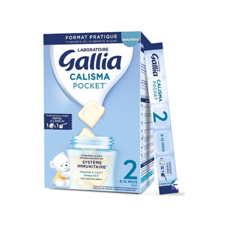 Gallia Lait Infantile Calisma Pocket 2ème Age, 21 sachets de 5 doses