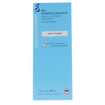 Gel hydroalcoolique Biogaran, 90 ml