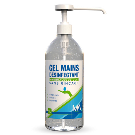 GEL MAINS DÉSINFECTANT MA, FLACON POMPE 1L