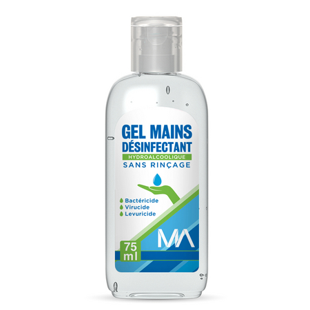 GEL MAINS DÉSINFECTANT MA, FLACON 75ML