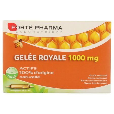 Gelée royale 1000 mg forté pharma, 20 ampoules buvables