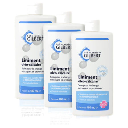 Gilbert liniment oléo-calcaire 480ml lot de 3