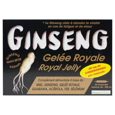 Ginseng Gelée Royale, 30 ampoules de 10 ml