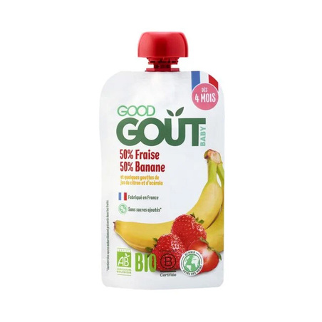 Good Goût Baby Fraise Banane Bio, Gourde de 120g