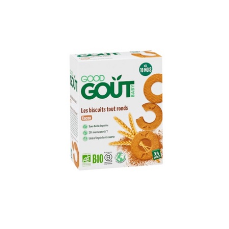 Good Goût Biscuits tout ronds cacao, 4 sachets