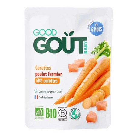 Good Goût Carottes poulet fermier, 190 g