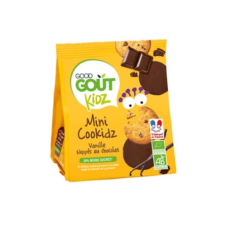 Good Goût Cookidz Vanille Nappés au Chocolat, 115 g