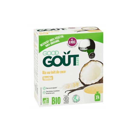 Good Goût Gateau Riz au lait coco, 4 x 85 g