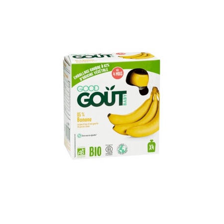 Good Goût Gourdes bananes, 4 gourdes