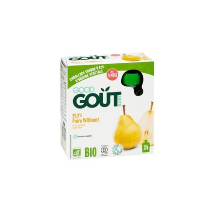 Good Goût Poire Williams, 4 gourdes