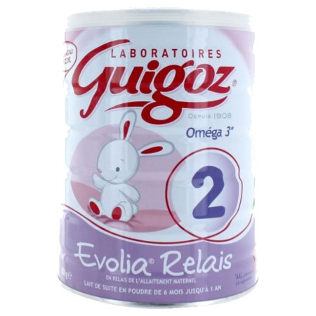 Guigoz evolia relais lait 2eme âge de 6 à 12 mois - 800g