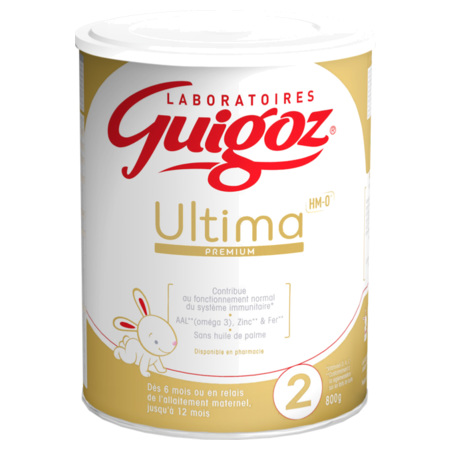 Guigoz Ultima 2 Lait de Suite de 6 à 12 mois, 800 g