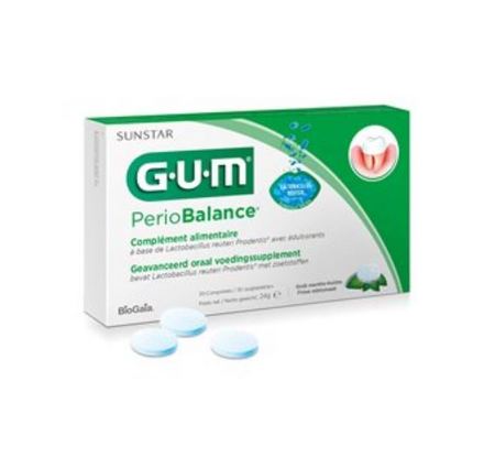 GUM PerioBalance Pastilles à Sucer, 30 comprimés