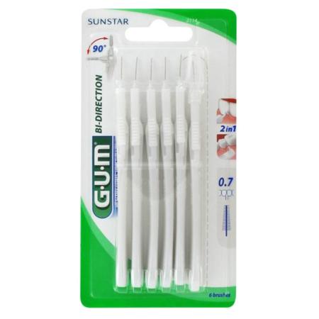 Gum bidirection brossette cylindrique 0,7 mm, x 6