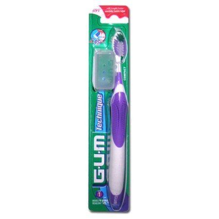 Gum technique+ brosse à dents souple compacte (modèle 491)