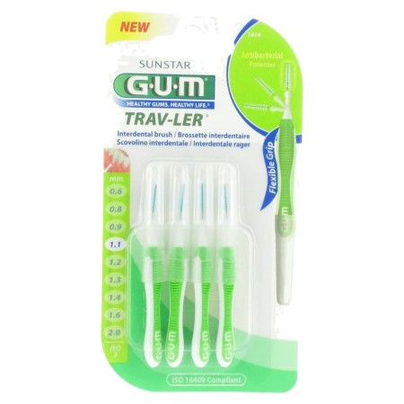 Gum travler brossette interdentaire coniqu 1,1 mm, x 4