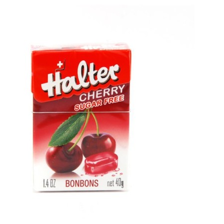 Halter bonbon sans sucre cerise, 40 g