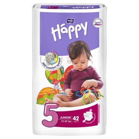 Bella Happy Couches Bébé Junior T5, 42 couches