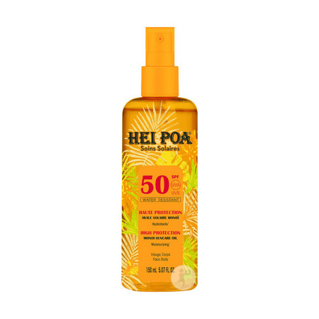 Hei Poa Huile Solaire-Monoï Haute Protection SPF50, 150 ml