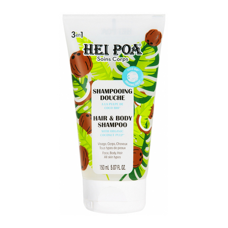 Hei Poa Shampooing Douche Pulpe Coco Bio, 150ml