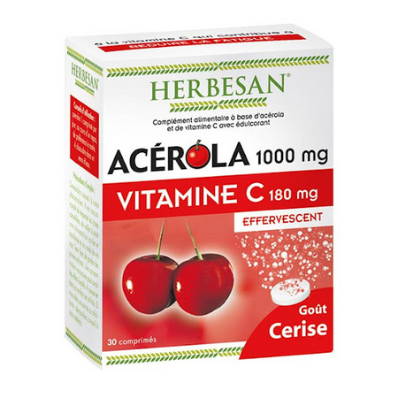 Herbesan Acérola 1000 mg, 30 Comprimés Effervescent