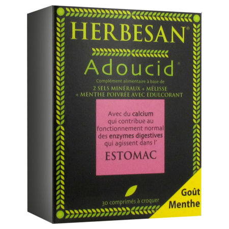 Herbesan adoucid estomac menthe comprime a croq 30