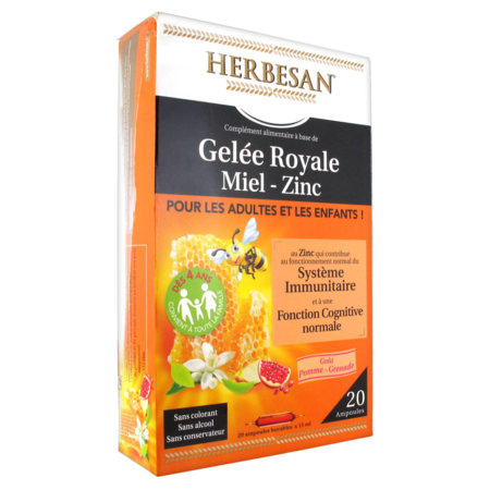 Herbesan gelee royale 400mg miel zinc