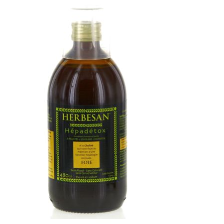 Herbesan hepadetox, 480 ml de solution buvable