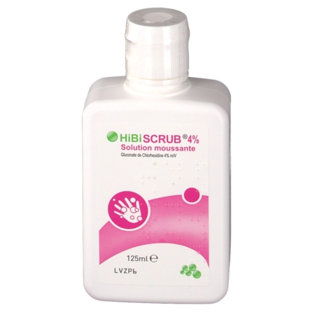 Hibiscrub 4 %, flacon de 125 ml de solution moussante