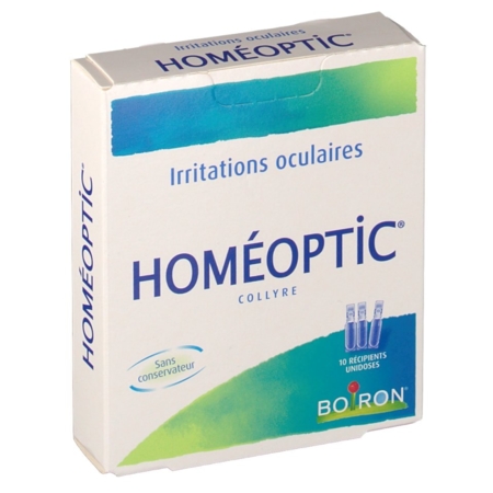 Homeoptic, 10 flacons unidoses de 0,4 ml de collyre