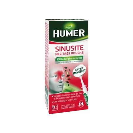 Humer nez très bouché sinusite, 15 ml