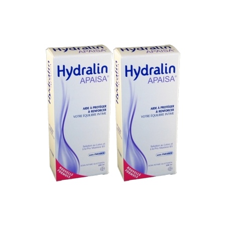 Hydralin apaisa solution usage intime, 2 x 200 ml