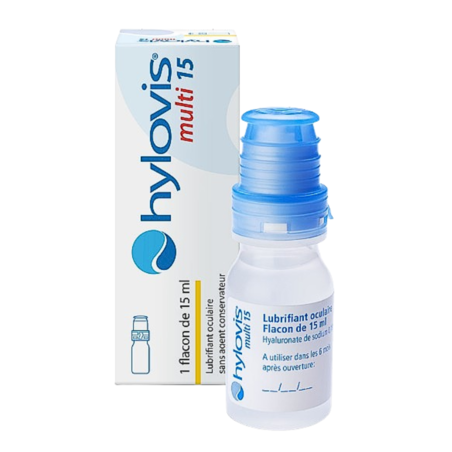 Hylovis Multi 15 Collyre Lubrifiant Oculaire, 15 ml