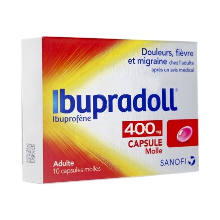 Ibupradoll 400 mg adulte 10 capsules
